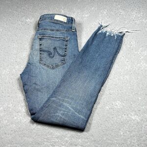 AG ADRIANO GOLDSCHMIED Jeans The Farrah High Rise Skinny Ankle Women’s 27R Fray